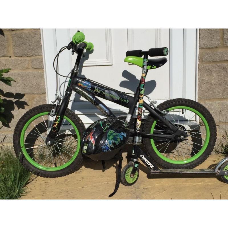 Boys Bike & Scooter Ben 10