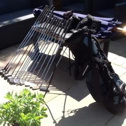 Lynx golf clubs and Dunlop bag