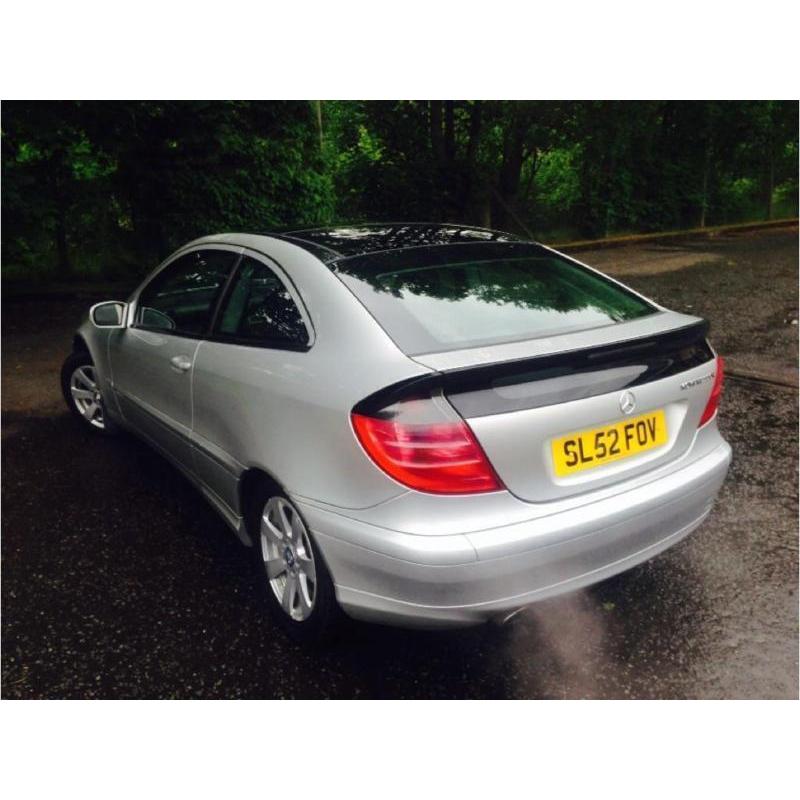 2002 Mercedes-Benz C Class 1.8 C180 Kompressor SE Coupe 2dr Petrol Automatic