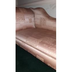 Chaise longue and foot stool