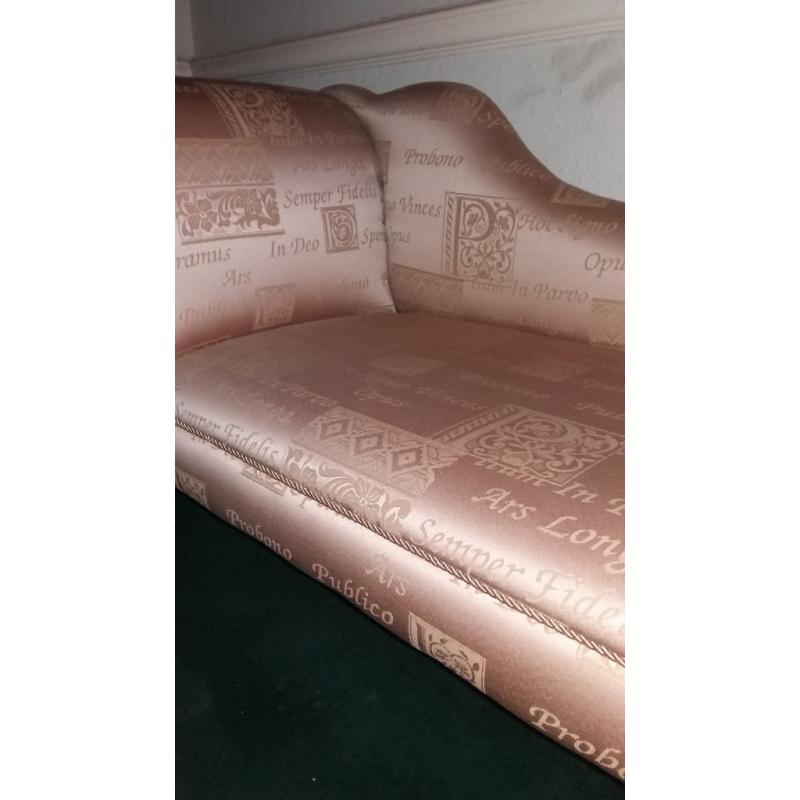 Chaise longue and foot stool