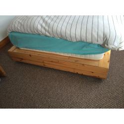 Double bed with mattress,