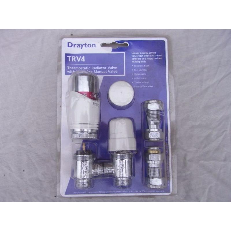 RADIATOR Valve Thermostatic Drayton Brand new 15mm