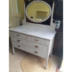 Up cycled Solid Mahogany Dressing Table / Free Delivery