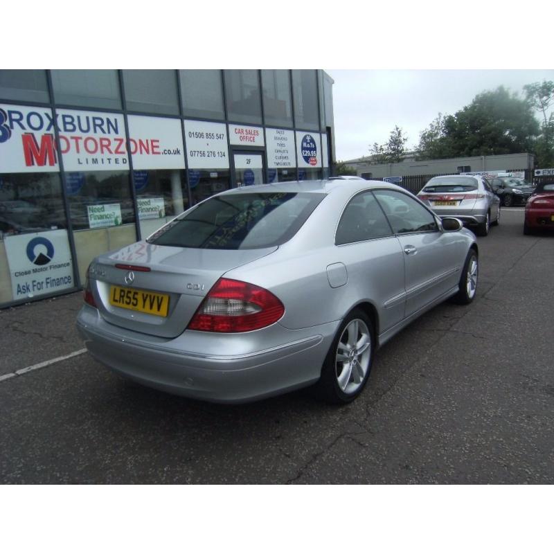 2005 55 MERCEDES-BENZ CLK 2.1 CLK220 CDI AVANTGARDE 2d 148 BHP MOT JAN 2017 ** GUARANTEED FINANCE **