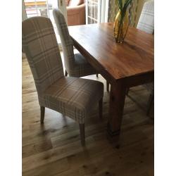 Stylish Dining table, 4 chairs, console table & nest of tables