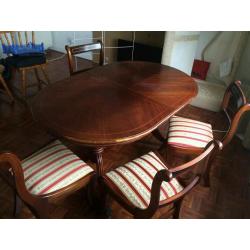 Dining table with chairs