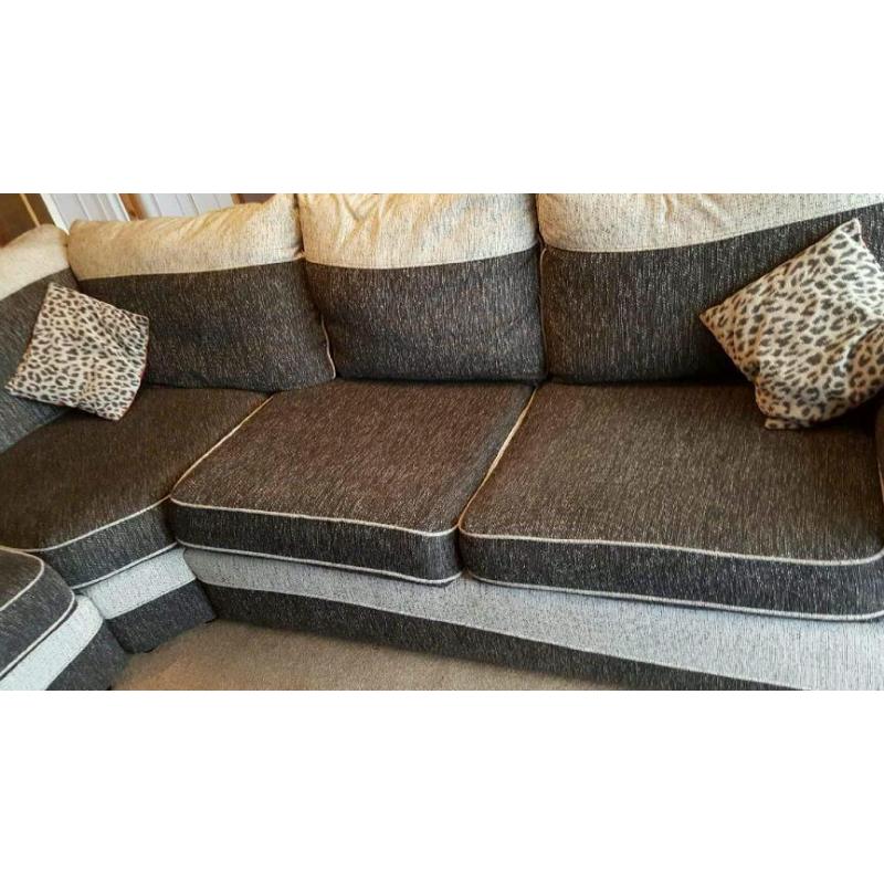 Black corner sofa