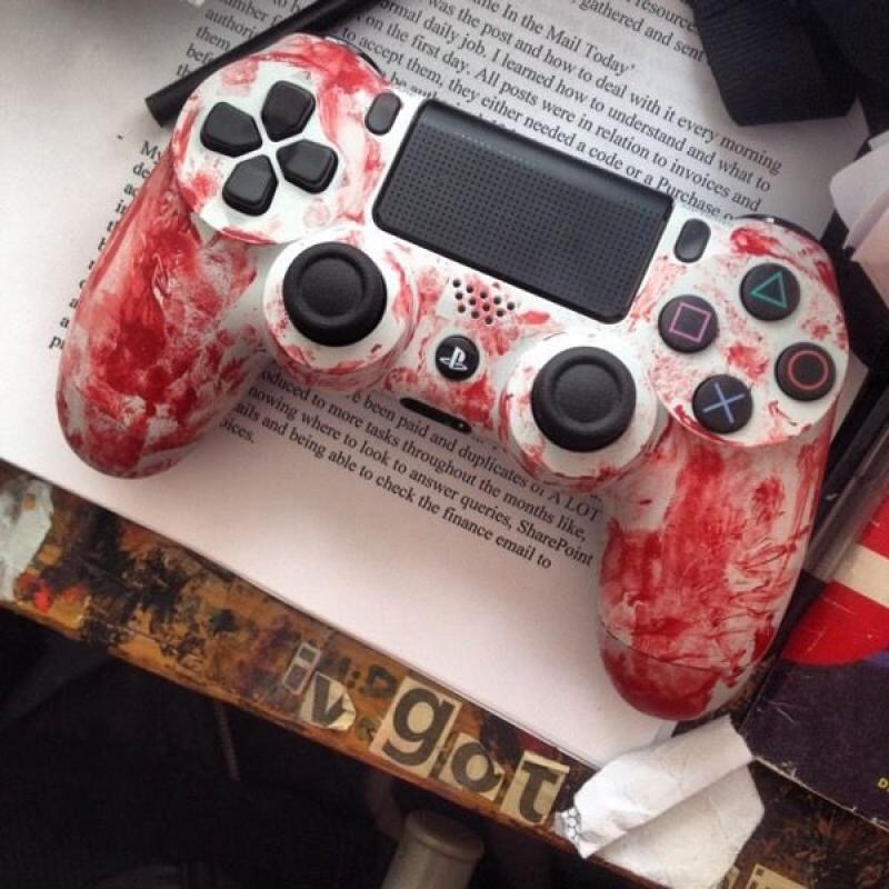 Blood Stained PS4 Controller