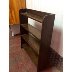 Small Solid Dark Wooden Bookshelf