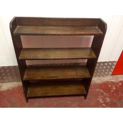 Small Solid Dark Wooden Bookshelf