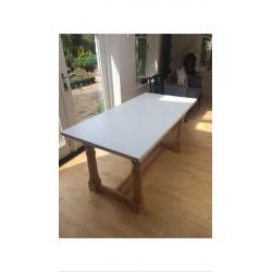 Solid wood dining table