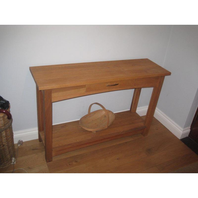 Oak Console Table