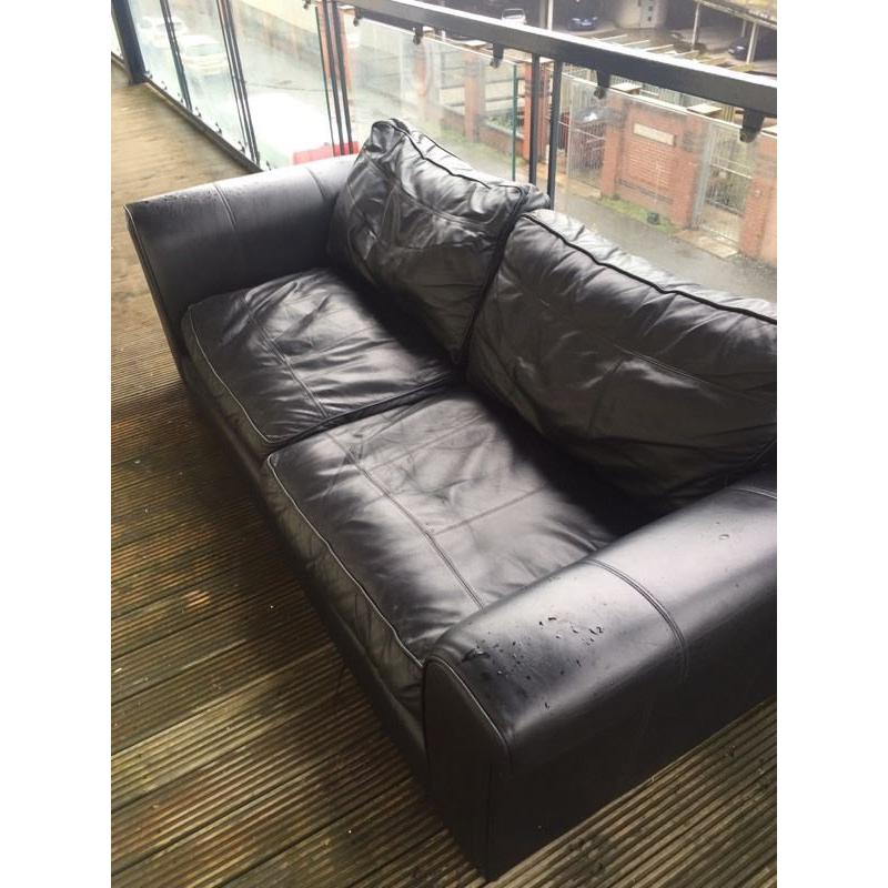 Leather sofa "great condition"