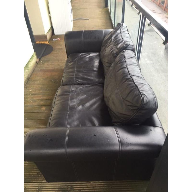 Leather sofa "great condition"