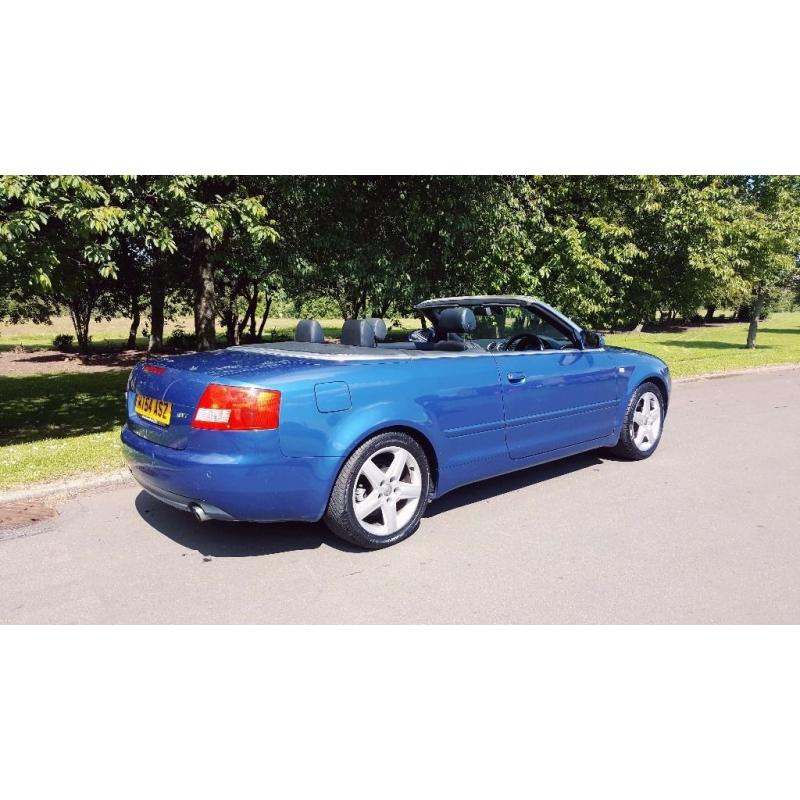 AUDI A4 CABRIOLET 1.8 T 2DR STUNNING SUMMER CAR WITH FULL YEAR MOT & FSH