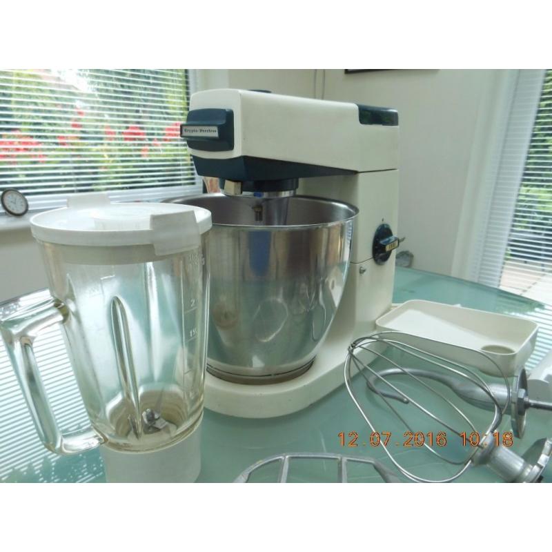 KENWOOD A707A CRYPTON PEERLESS FOOD MIXER-METAL BODY AND GEARS-4 LITRE STAINLESS STEEL BOWL