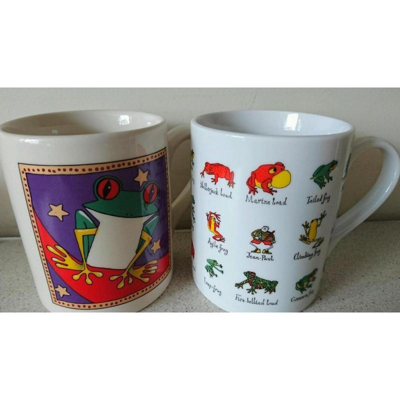 6 Mixed Frog Mugs