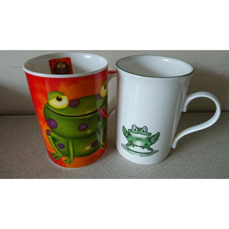 6 Mixed Frog Mugs