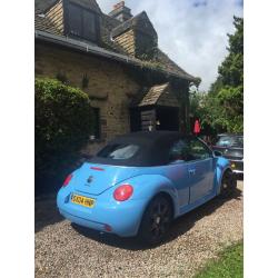 VW beetle convertible. Danish blue. Full leather. Alloys. 6 CD changer. imaccultae.