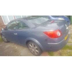 RENAULT MEGANE CAR PRIVILEGE CONVERTIBLE CABRIOLET 1.6L MOONSILVER GREY FRESH MOT, SERVICE & CAMBELT