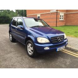 MERCEDES M CLASS AUTO SAT NAV SUN ROOF 1 OWNER FROM NEW