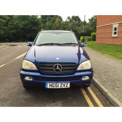 MERCEDES M CLASS AUTO SAT NAV SUN ROOF 1 OWNER FROM NEW