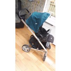 Joie Chrome Pushchair - Black and Jade Green - Excellent Condition!