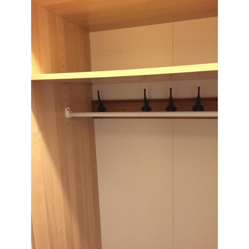 Light oak colour IKEA wardrobe