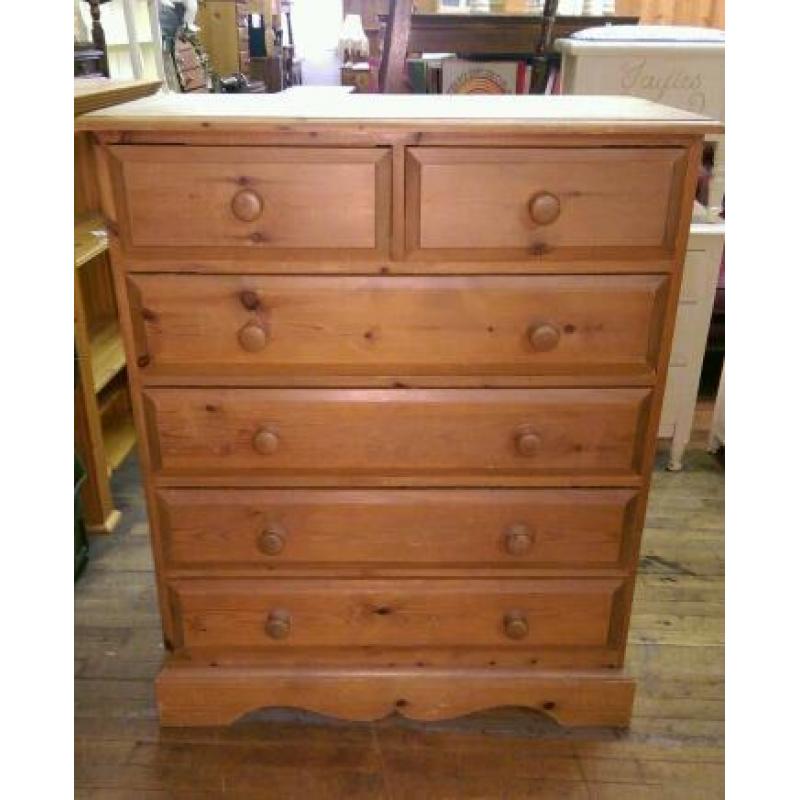 Chunky solid pine drawers