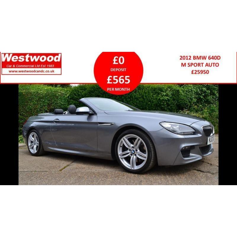 2012 BMW 6 SERIES 640D M SPORT CONVERTIBLE DIESEL