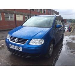 Bargain vw Volkswagen touran SE tdi, 7 seater diesel full years MOT FSH