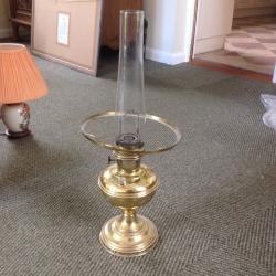 Vintage brass oil lamp in original condition...