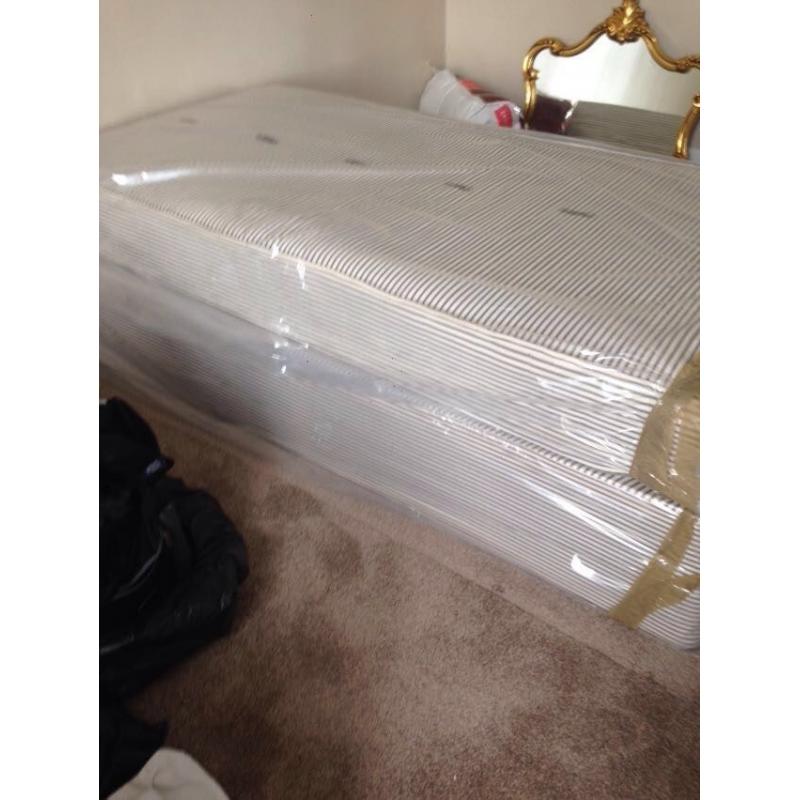 Brand new, Single bed w/ mattress & duvet