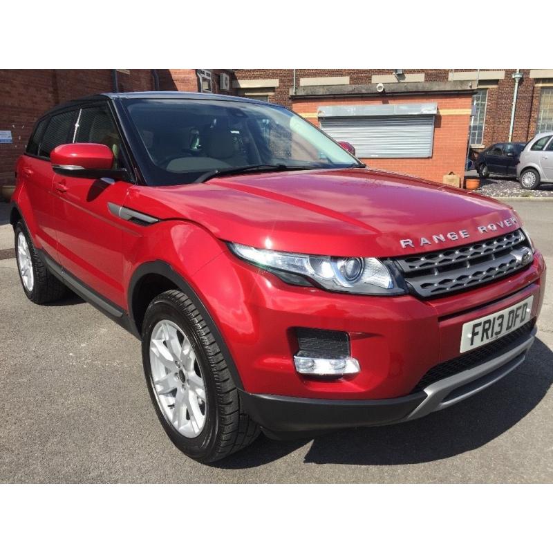 LAND ROVER RANGE ROVER EVOQUE 2.2 ED4 PURE RED F-M-D-S-H 63136 MILES ONE OWNER FULL LEATHER 2 KEYS