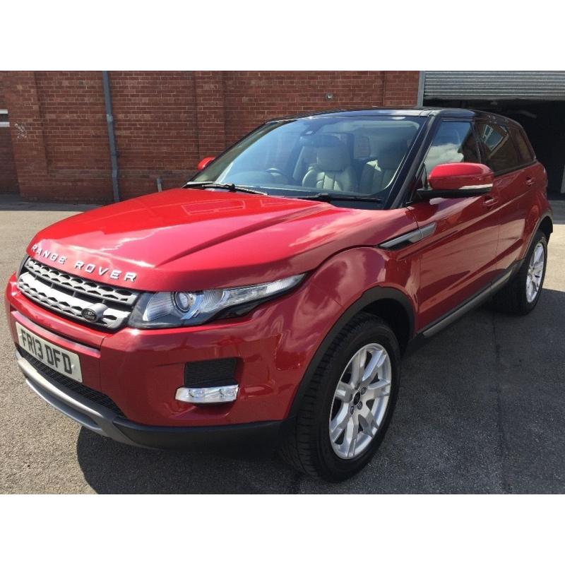 LAND ROVER RANGE ROVER EVOQUE 2.2 ED4 PURE RED F-M-D-S-H 63136 MILES ONE OWNER FULL LEATHER 2 KEYS