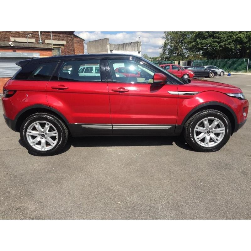 LAND ROVER RANGE ROVER EVOQUE 2.2 ED4 PURE RED F-M-D-S-H 63136 MILES ONE OWNER FULL LEATHER 2 KEYS