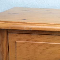 Six drawer pine chest of drawers