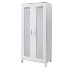 White assembled wardrobe - ALMOST NEW! (Moving overseas)
