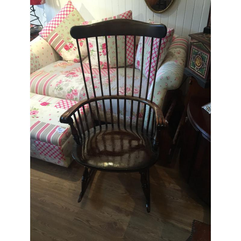 Antique Rocking Chair -Must be seen. Great quality . Curved back . In good condition.