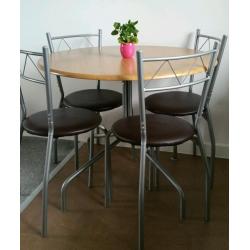 Table and 4 chairs