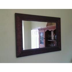 Wood effect Mirror