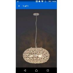 NEW Next Bedu 3 light pendant chandelier ceiling light fitting