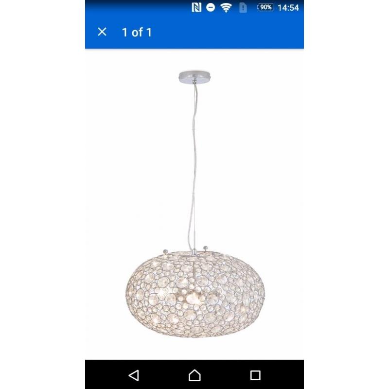NEW Next Bedu 3 light pendant chandelier ceiling light fitting