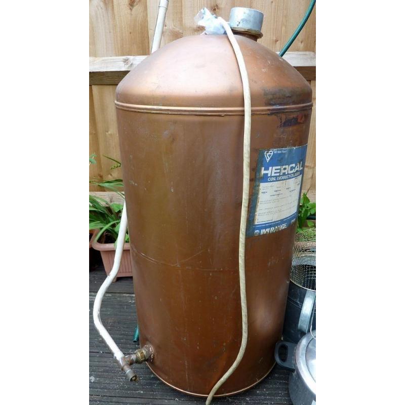 Copper Hot water cylinders of varies sizes.