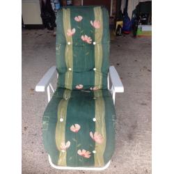 Reclining Garden Chair With Cushion