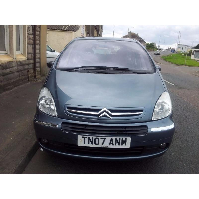 2007 citroen xsara 1.6 picasso vtx 16 v.5 door mpv.(8 main dealer service stamps 59000 miles