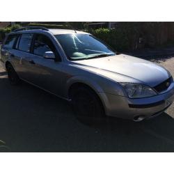 Ford Mondeo LX TDCI 1998cc Turbo Diesel 6 speed manual 5 door estate 03 Plate 09/06/2003 Silver