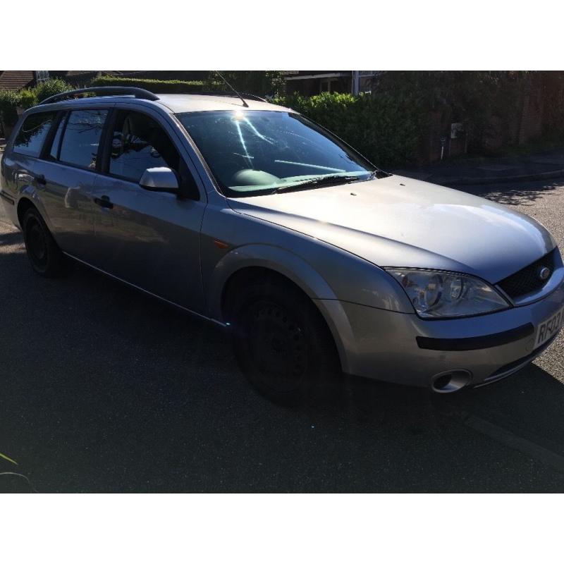 Ford Mondeo LX TDCI 1998cc Turbo Diesel 6 speed manual 5 door estate 03 Plate 09/06/2003 Silver