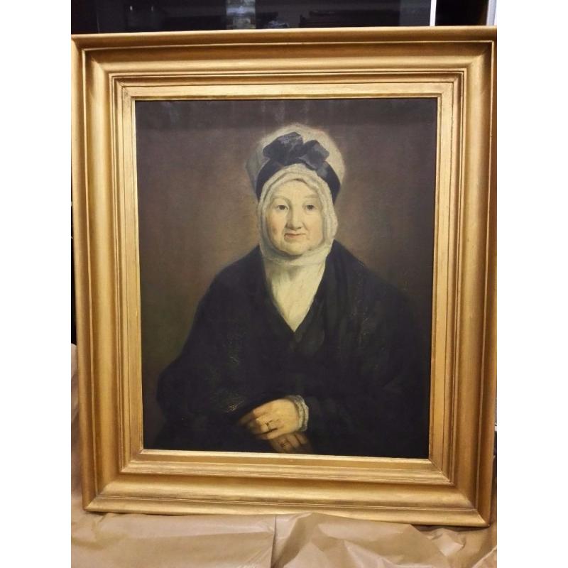 Large Original Antique 19th Century Scottish School Oil Painting Portrait - Ideal for Period Home